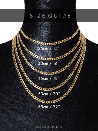 Size Guide Necklace Suradesires