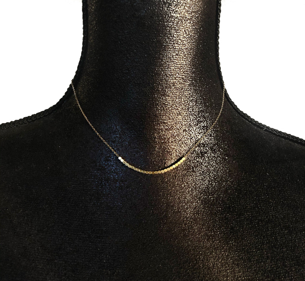 Beaded Gold chain necklace, 18k Gold Plated Chain Necklace, Stainless steel chain, Gold chain | Suradesires