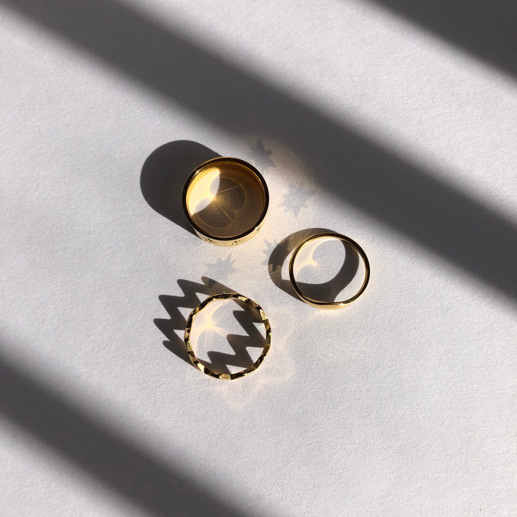 18k Gold Plated Starburst Ring, Starburst Ring, Crystal Band Ring, Statement Ring, Gold Ring, Band Ring | Suradesires