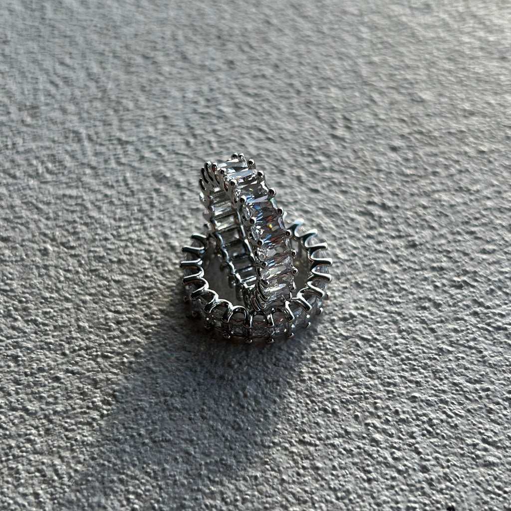 Silver Baguette Ring Aria